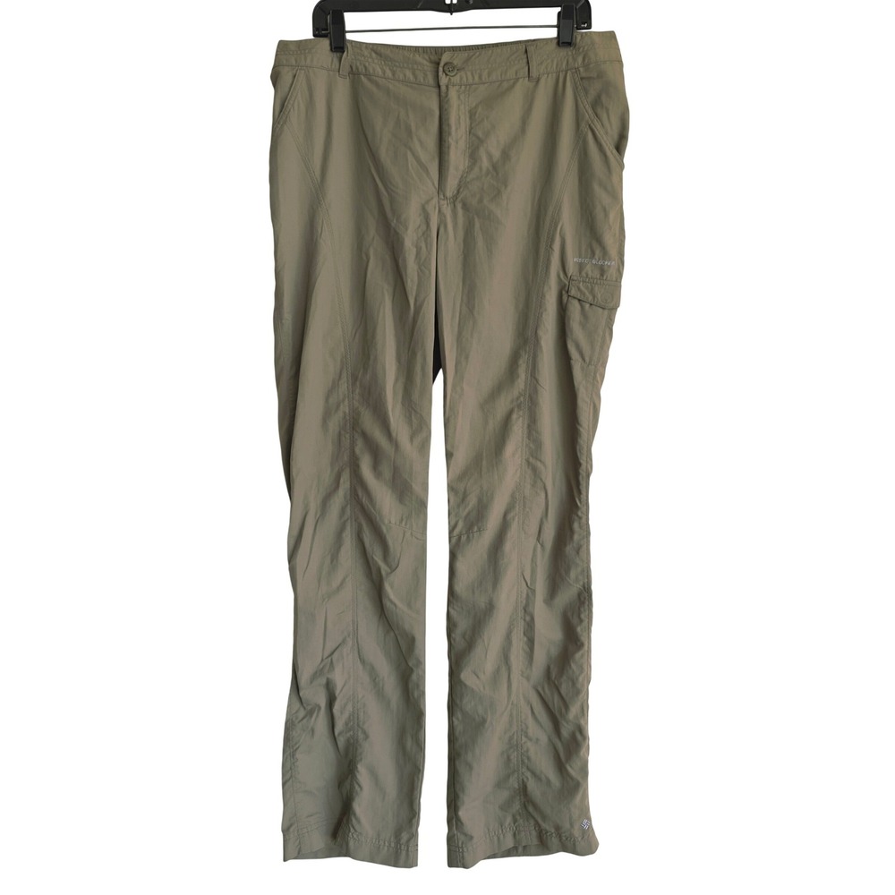 Columbia Insect Blocker Cargo Pants Women 14 Regular Green  Hiking Outdoors Good
